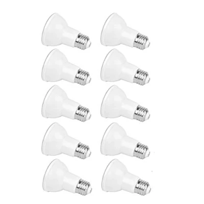 Imagen de Paquete de 10 bombillas LED Par20 e27, equivalente a halógenas 7 W 50 W, 90 V 265 V, 2700 K 3000 K, blanco cálido, ángulo haz 40 grados, 550 lúmenes