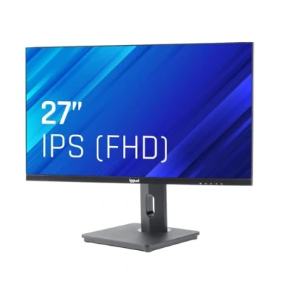 Imagen de iggual Monitor Giratorio 27&quot; Pantalla IPS LED Pivotante Resolución Full HD 100 Hz. Formato 16:9, Ajustable en Altura. Rotación 45º / Giro 90 º e Inclinación 15ª a +20º (61,4x36,3x4,8 cm) ML27FA