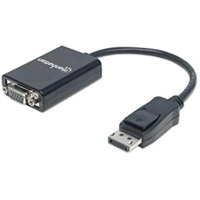 Imagen de Manhattan 0.15m, Displayport/vga 0.15m Displayport Vga (d sub) Negro Adaptador De Cable Vídeo