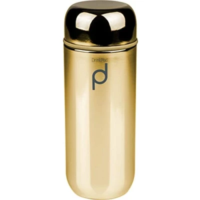 Imagen de DrinkPod Frasco de acero inoxidable, dorado, 200 ml