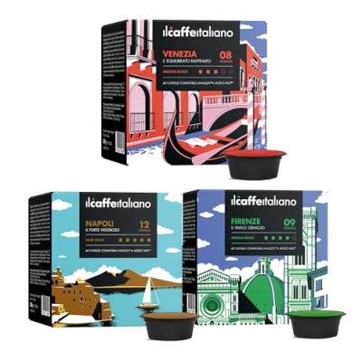 Imagen de Il Caffè Italiano Capsulas Lavazza A Modo Mio Compatibles Kit Degustación Café 120 uds Cápsulas Made In Italy Frhome