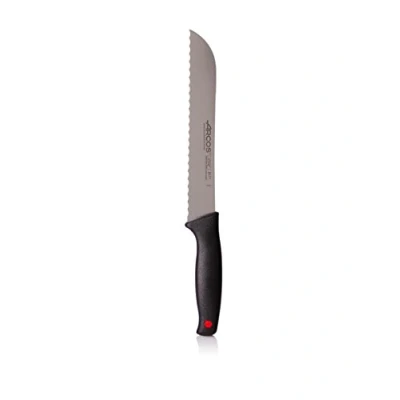 Imagen de Arcos Monaco, Cuchillo Panero, Acero Inoxidable Nitrum 200 mm, Mango Color Negro