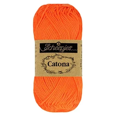 Imagen de Scheepjes 603 Neón Naranja Catona Hilo 1x50g