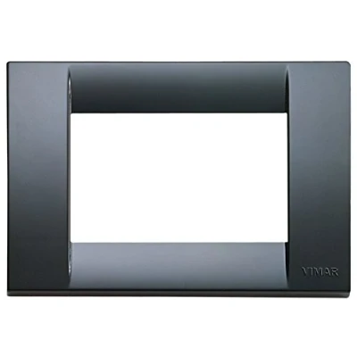 Imagen de Vimar serie idea Placa classica 3 módulo plastico gris grafito