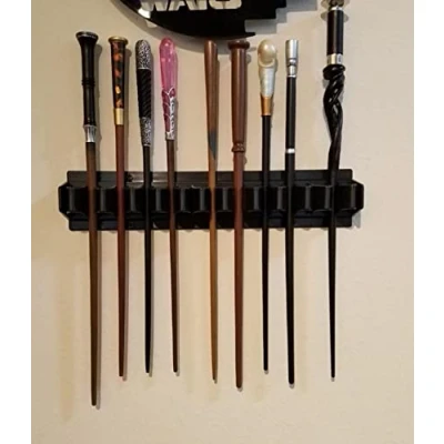Imagen de AUXPhome soporte de exhibición plástico para 10 Wand Harry Potter Dumbledore Hermoine Collection Weasley Twins, varita, decoración (sin varita)