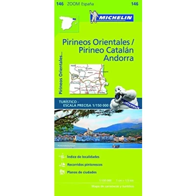 Imagen de Pirineos Orientales, Pirineo Catalán, Andorra (Michelin Zoom Maps) (Mapas Zoom)