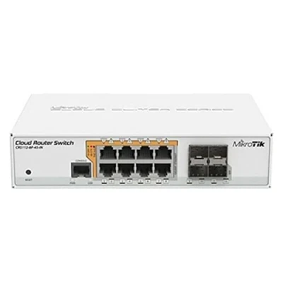 Imagen de Mikrotik CRS112 8P 4S IN Switch Gigabit Ethernet (10/100/1000) Blanco Energía sobre (PoE) de Red (Gigabit (10/100/1000), (PoE))