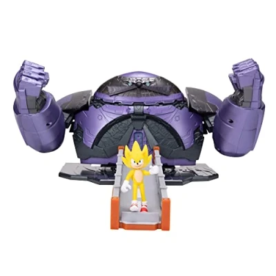 Imagen de Sonic The Hedgehog Juego de Mesa Set Batalla Eggman y Figura Exclusiva Super 6 cm El Tiene Mecanismos Interactivos Juguete para Mayores 3 Años