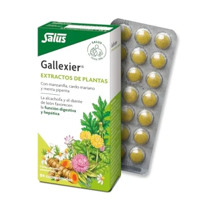Imagen de Salus Gallexier Multivitaminas 84 Comprimidos Contribuye al Buen Funcionamiento del Sistema Digestivo Elaborado a Base de Extracto Cúrcuma, Alcachofa, Diente León y Cardo Mariano