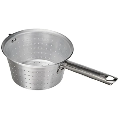 Imagen de Ollas Agnelli Colador cónicos con Mango y el Gancho de Aluminio Tubular Acero Inoxidable, 1.9 litros, Plata