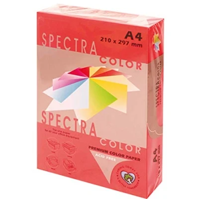 Imagen de Spectra IT250 Papel color, paquete 500 hojas, A4, rojo intenso