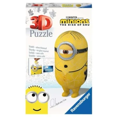 Imagen de Ravensburger Puzle, diseño Minions 2 The Rise of GRU Kung Fu Minion Rompecabezas 3D de 54 Piezas para niños a Partir 6 años, Multicolor, 5 x 12,6 cm (11230)