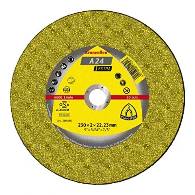 Imagen de Klingspor 242138 Kronenflex Discos de Corte, A 24, GER, 125 mm x 2.5 22.23 mm, 12200 RPM