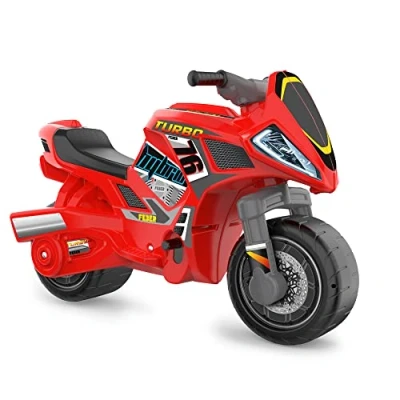 Imagen de FEBER Motofeber Turbo Hybrid 2 en 1, Moto Infantil con Batería de 6 Voltios y Correpasillos, Cargado Incluidos, para Niños a Partir 3 años, Famosa (800013781)