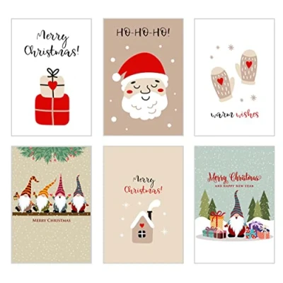 Imagen de Edition Seidel Juego de 6 Tarjetas Navidad con sobre postales