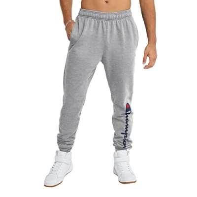 Imagen de Champion Powerblend Pantalones Deportivos, Oxford Gray 15 Script Low Leg, M para Hombre