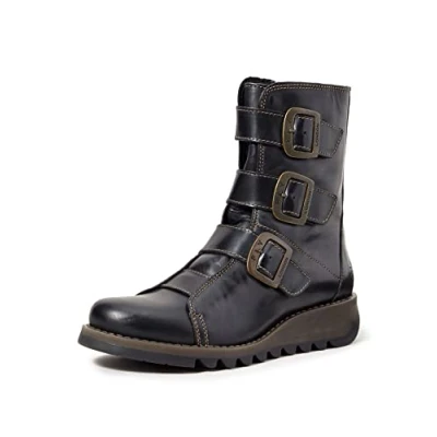 Imagen de Fly London Scop110fly Botas Estilo Motero Mujer, Negro Black 000, 37 EU