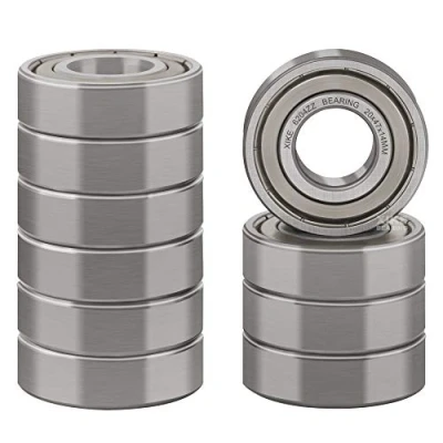 Imagen de XiKe 6204ZZ Rodamiento de bolas 20x47x14mm Doble cierre metálico y acero al cromo Pre lubricados, 6204 2Z Rodamientos rígidos a con juntas, 10 piezas.