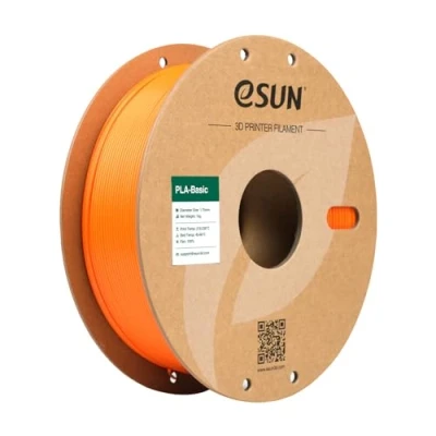 Imagen de eSUN PLA Filamento 1.75mm, Basic 3D Impresora Precisión Dimensional +/ 0.05mm, Carrete de 1KG (2.2 LBS) Rápido para Impresoras,Naranja