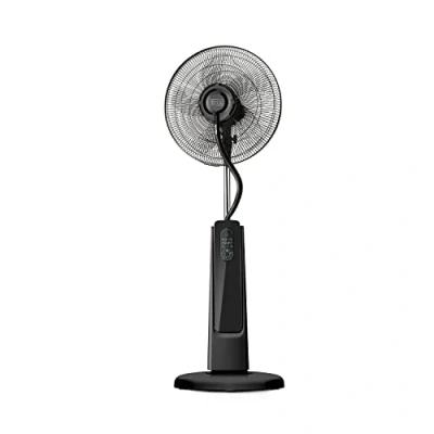 Imagen de Black+Decker BXMF75E Ventilador con agua, 75W, 3 velocidades, pantalla digital, oscilante, mando a distancia, nebulizador