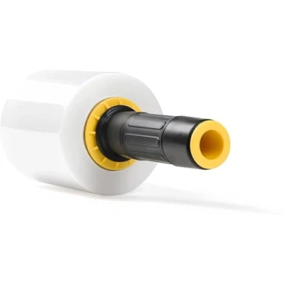 Imagen de RAGO® Juego de 1 mini lámina plástica elástica 10 cm, 0,45 kg Transparente film para Embalaje Papel I Rollos Plastico Embalar Película muebles