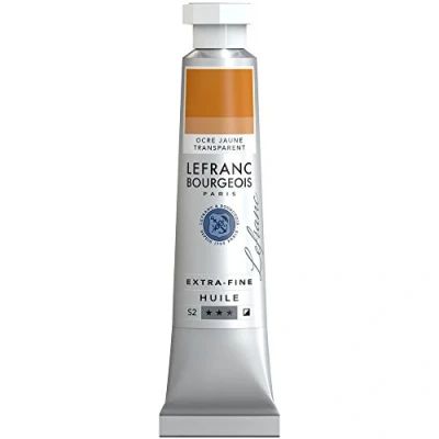 Imagen de Lefranc Bourgeois Óleo Extra Fino 20ml Tubo de pintura, Ocre amarillo Transparente