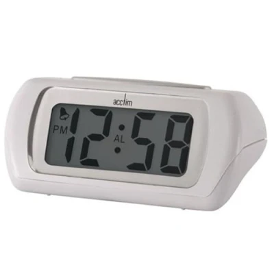 Imagen de Acctim 12342 Auric Reloj con Alarma, Color Blanco