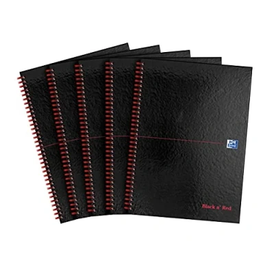 Imagen de Black n&#039; Red B67004 Paquete de 5 cuadernos anillas A4