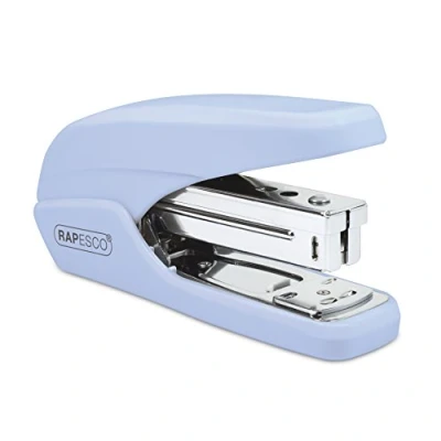 Imagen de Rapesco 1340 X5 25ps Grapadora de Esfuerzo Reducido, Capacidad 25 Hojas, Celeste