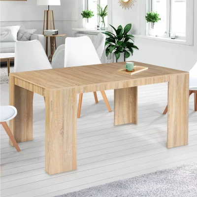 Imagen de IDMarket Orlando Mesa consola extensible para 6 personas, 140 cm, madera de haya