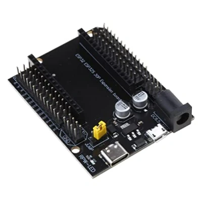 Imagen de UNFAIRZQ ESP32 Placa de expansión 30 pines desarrollo escudo ESP WROOM 32 para DevKitC GPIO Board 30Pins Tipo C USB MicroUSB