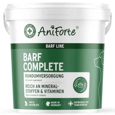 Imagen de AniForte Complete Polvo para alimentación cruda 1kg Cuidado Integral Barf Perros