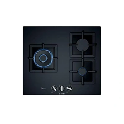 Imagen de Placa Gas Bosch PPC6A6B20, 3 zonas, natural, Negro