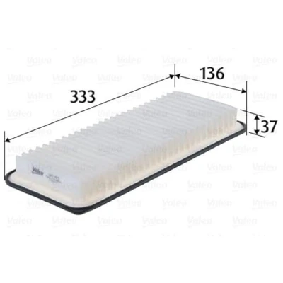 Imagen de VALEO 585465 Filtro de aire 37 136 333 Cartucho filtrante TOYOTA: iQ