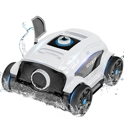 Imagen de WYBOT Robot Piscina, Limpiafondos Piscina Automatico para 130 Minutos Succión Potente, Aspirador de con Motor Dual, Cepillo Limpiar Fondo, Ideal Piscinas hasta 100 m²