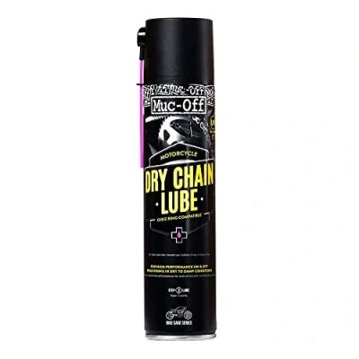 Imagen de Muc Off Dry Motorcycle Chain Lube, 400 Ml Lubricante de Cadena Moto Spray para Formulado Ambientes Secos