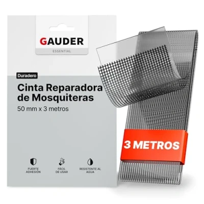 Imagen de GAUDER Cinta de Reparación Mosquitera (50 mm x 3 m) para puertas y ventanas