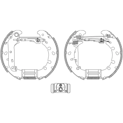 Imagen de TEXTAR Shoe Kit Pro 84057300 frenos, disco de tambor con cilindro freno rueda, accionador FORD: Fiesta Mk5 Berlina