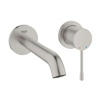 Imagen de Grohe 19408DC1 Monomando de Lavabo Mural, Plata (Supersteel)