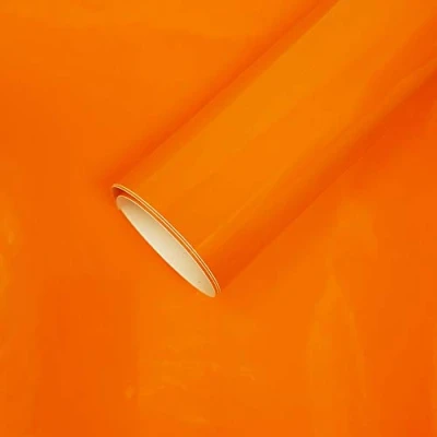 Imagen de quattroerre 16371 Folio Protector Adhesivo Car Wrapping Naranja 50 x 70 cm