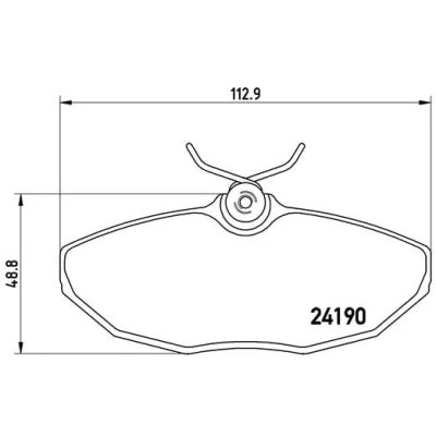 Imagen de BREMBO P 36 015 Juego de pastillas freno excl. contacto avisador desgaste sin accesorios JAGUAR: S Type