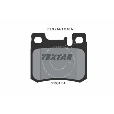 Imagen de TEXTAR 2130103 Juego de pastillas freno preparado para indicador desgaste MERCEDES BENZ: Clase C Berlina, 190, W124 Berlina