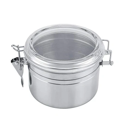 Imagen de ASHATa Recipiente para Café, Bote Café Hermetico, Granos de Cocina Acero Inoxidable, Azúcar, Té(800ml)