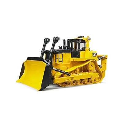 Imagen de bruder 02452 Topadora de orugas grande Cat, vehículos, vehículo construcción, obra, máquina bulldozer, juguetes a partir 4 años