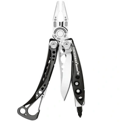 Imagen de Leatherman Skeletool CX Herramienta multiusos con 7 utensilios, incluye alicates, cortaalambres y un cuchillo, para el aire libre camping, hecha en EE.UU., acero inoxidable