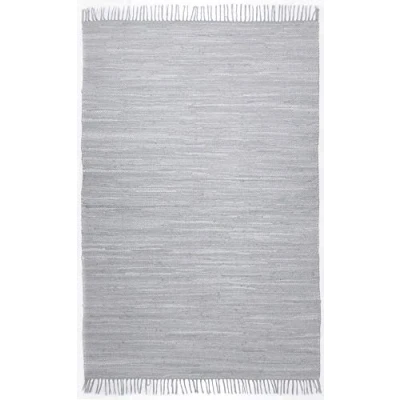 Imagen de Theko Happy Cotton Alfombra, Algodón, Gris, Aprox. 60/120 cm, 60 x 120 cm