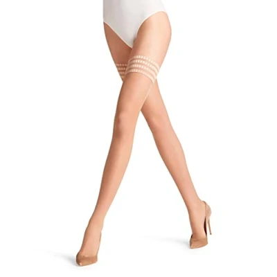 Imagen de FALKE Pure Matt 20 DEN W STU transparente unicolor 1 par, Medias Mujer, Color piel (Powder 4169) nuevo ecológico, L