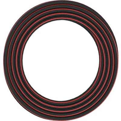 Imagen de Fiskars Manguera de riego M L, Tamaño universal, Protegido contra los rayos UV, Probado a presión, Nivel rigidez la torsión 3 (sobre 5), 25 m, Ø 1,9 (3/4&#039;&#039;), 5 kg, Negro/Rojo, 1027100