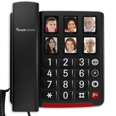 Imagen de Amplicomms BIGTel 40 plus, teléfono para personas mayores Negro