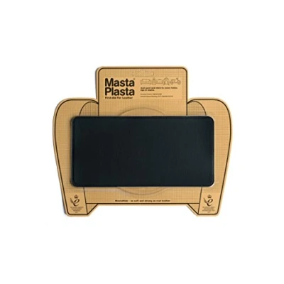Imagen de MastaPlasta Parche Autoadhesivo Premium para Reparación Instantánea de Cuero y Otros Tejidos. Negro. 20cm x 10cm. Primeros Auxilios sofás, Asientos Coche, Bolsos, Chaquetas